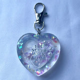 You Never Walk Alone Heart Shaker Keychain