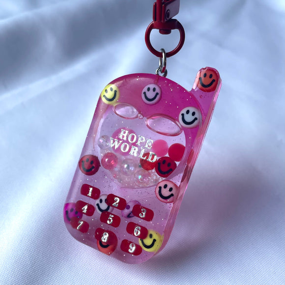 Hope World Phone Shaker Keychain