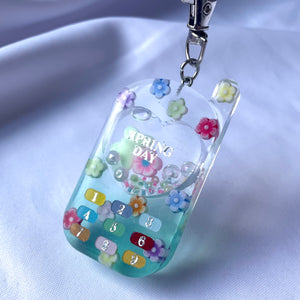 Spring Day Phone Shaker Keychain