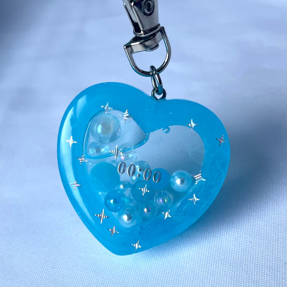 00:00 Heart Shaker Keychain