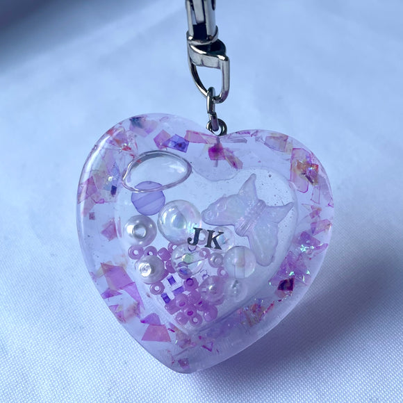 JK Heart Shaker Keychain