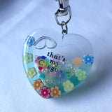 Ego Heart Shaker Keychain