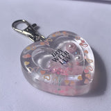 Boy With Luv Heart Shaker Keychain