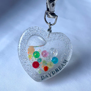 Daydream Heart Shaker Keychain