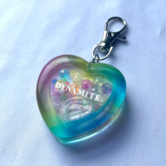 Dynamite Heart Shaker Keychain