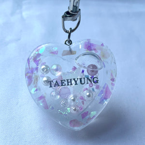 Taehyung Heart Shaker Keychain